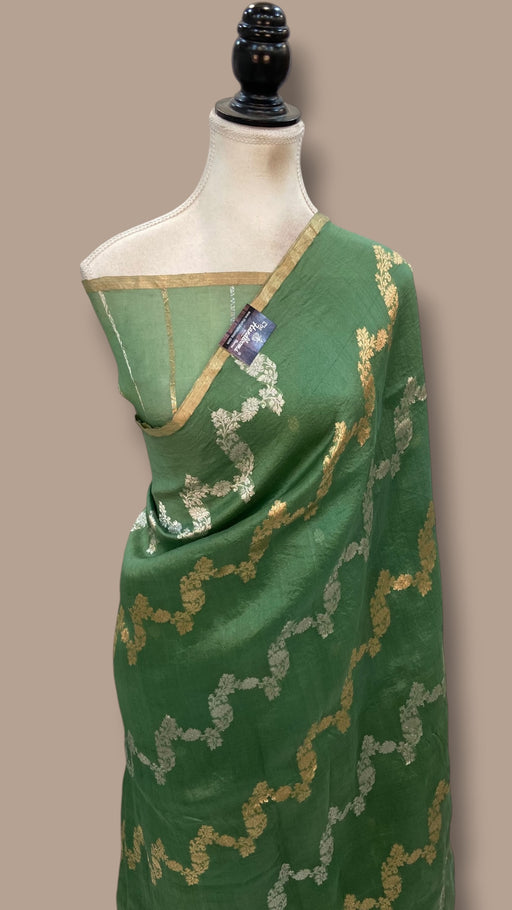 Pure Kora Handloom Banarasi Saree - The Handlooms