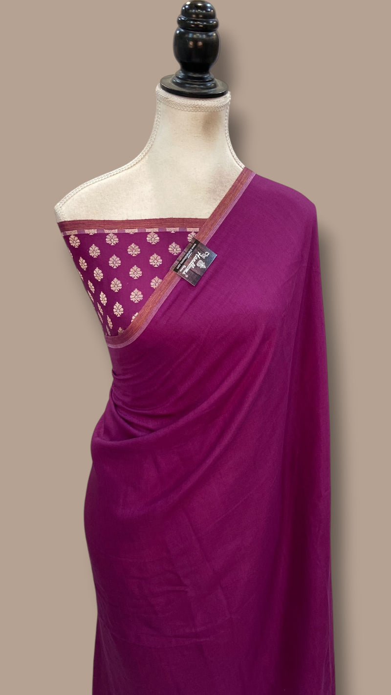 Moonga Georgette Handloom Banarasi Saree - The Handlooms