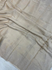 Pure Georgette Chikankari Handloom Banarasi Saree - The Handlooms