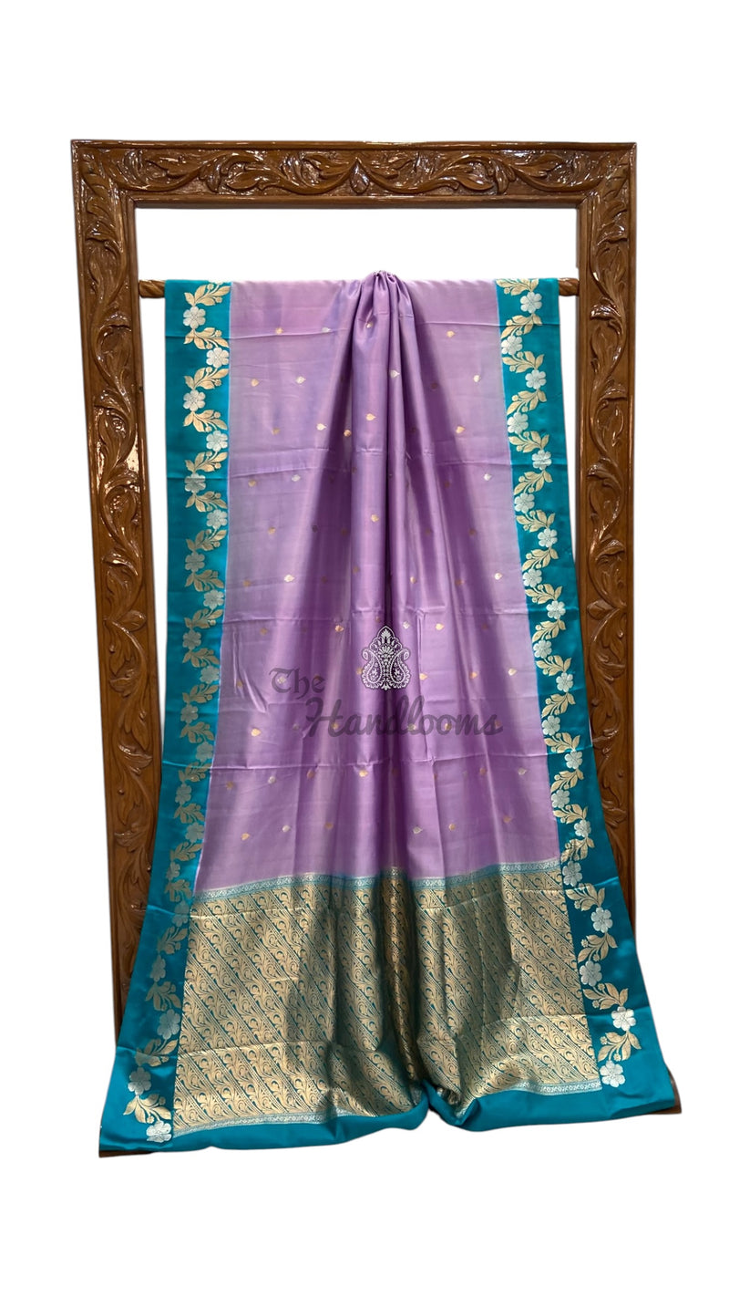 Pure Katan Silk Banarasi Handloom Saree - All Over Kadua Motifs