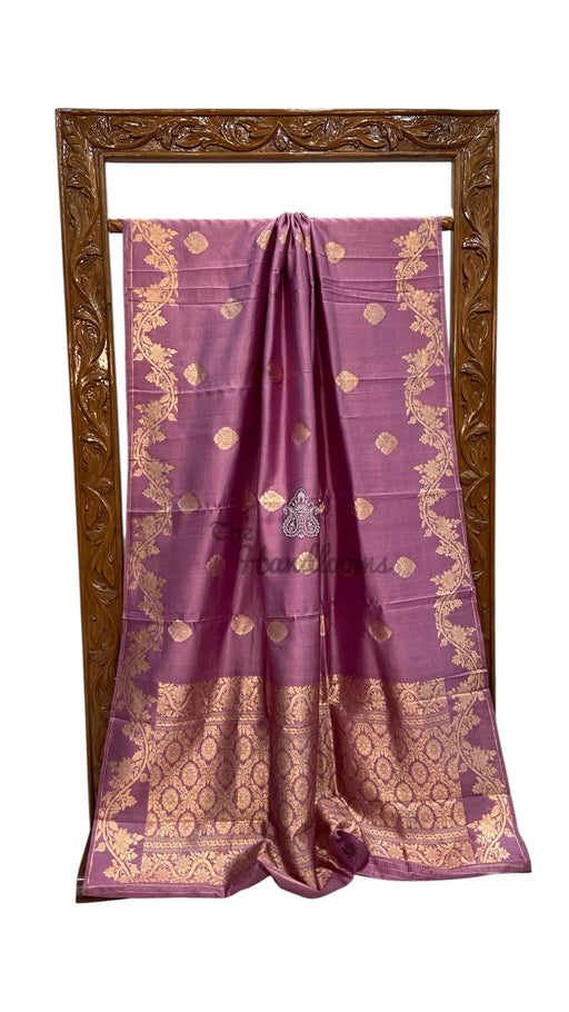 Pure Katan Silk Banarasi Handloom Saree - All Over Kadua Motifs - The Handlooms