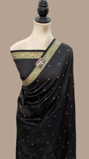 Pure Katan Silk Reshmi Zari Banarasi Handloom Saree - The Handlooms