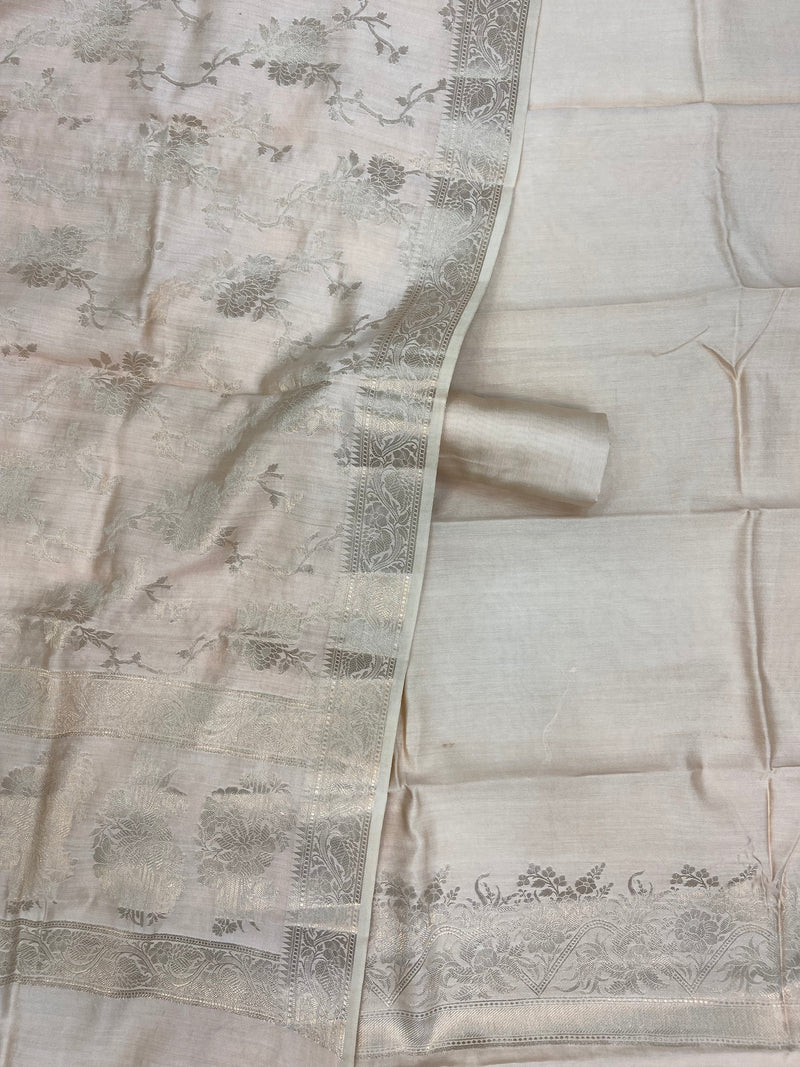 Pure Chiniya Silk Handlooms Banarasi Dress material - The Handlooms