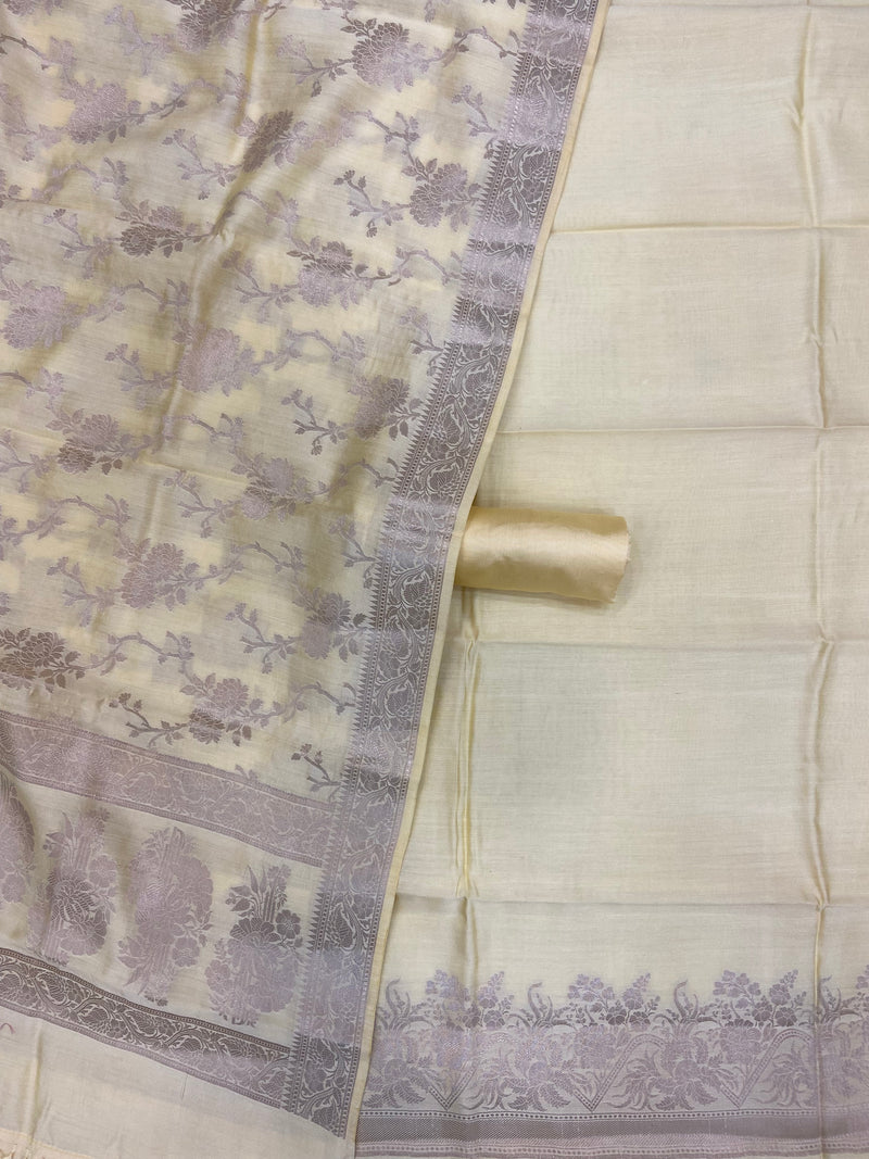 Pure Chiniya Silk Handlooms Banarasi Dress material - The Handlooms