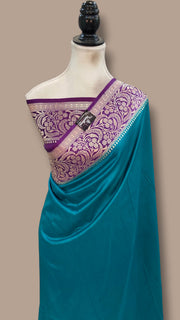 Pure Katan Silk Banarasi Handloom Saree - All Over Kadua Motifs - The Handlooms