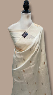 Pure Katan Silk Banarasi Handloom Saree - All Over Kadua Motifs - The Handlooms