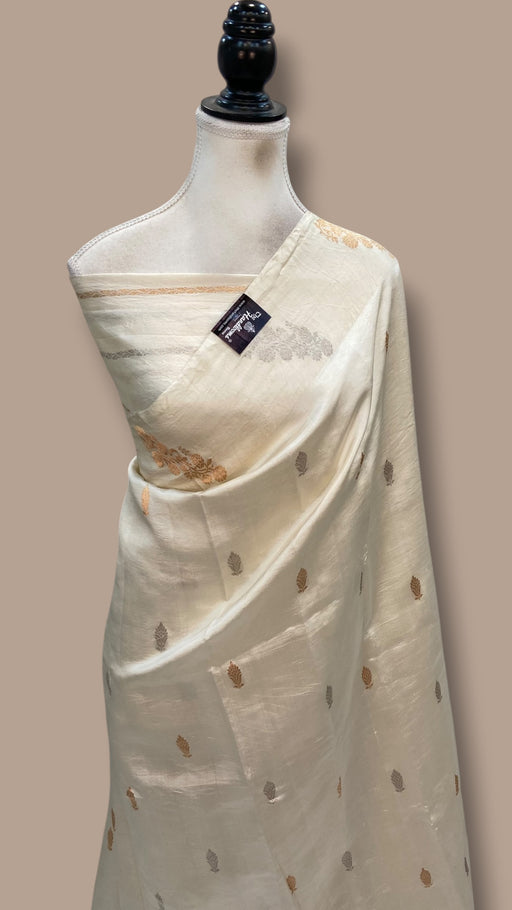 Pure Katan Silk Banarasi Handloom Saree - All Over Kadua Motifs - The Handlooms