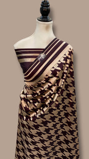 Pure Katan Silk Banarasi Handloom Saree - All Over Jaal Work - The Handlooms