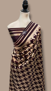 Pure Katan Silk Banarasi Handloom Saree - All Over Jaal Work - The Handlooms