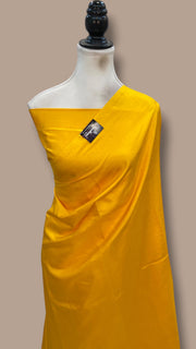 Pure Katan Silk Handloom Banarasi Saree - Plain - The Handlooms