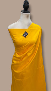 Pure Katan Silk Handloom Banarasi Saree - Plain - The Handlooms