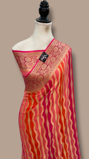 Rangkat Pure Chiffon Khaddi Banarasi Saree - The Handlooms