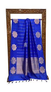 Pure Katan Silk Banarasi Handloom Saree - All Over Chex - The Handlooms