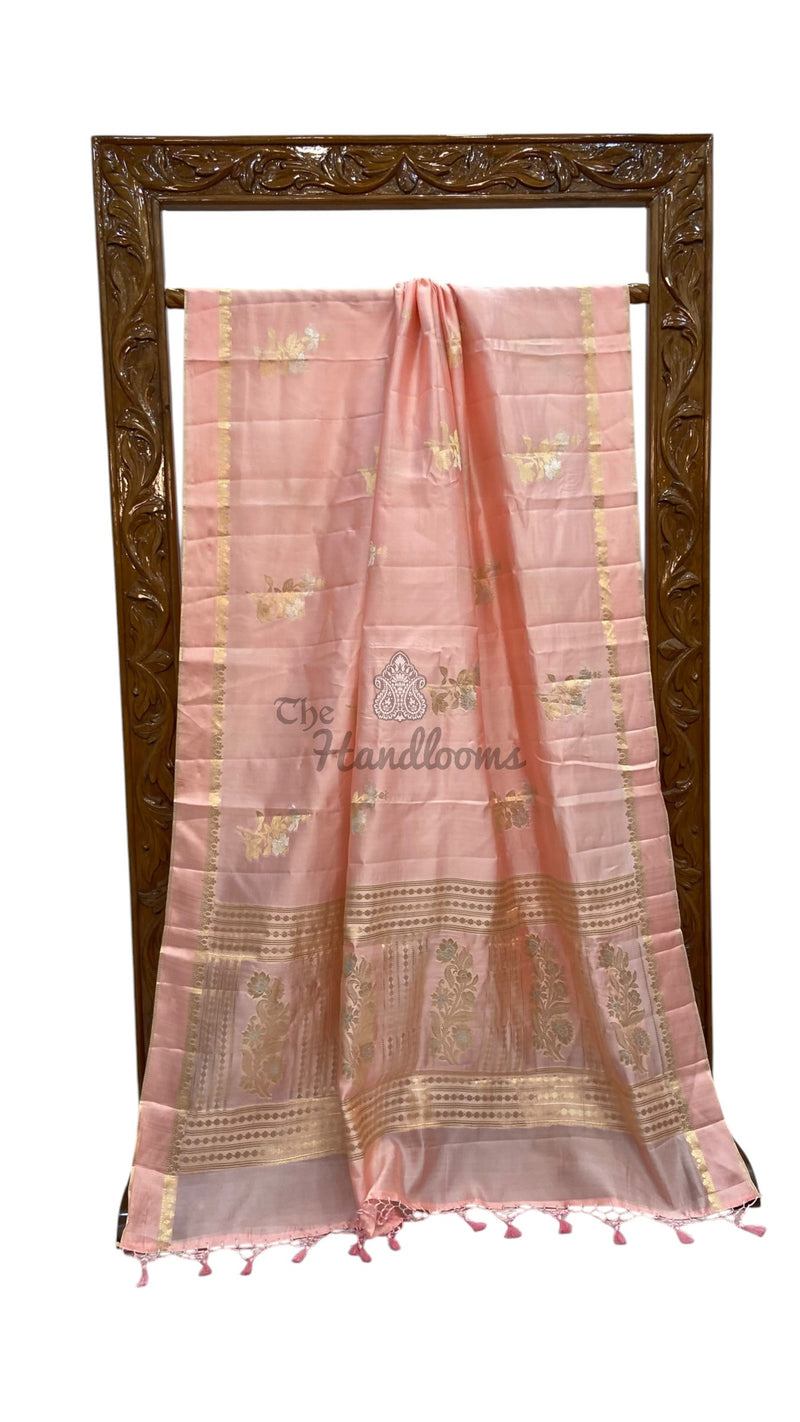 Pure Mango Silk Banarasi Handloom Saree - The Handlooms