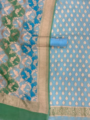 Khaddi Georgette Banarasi Dress material - The Handlooms
