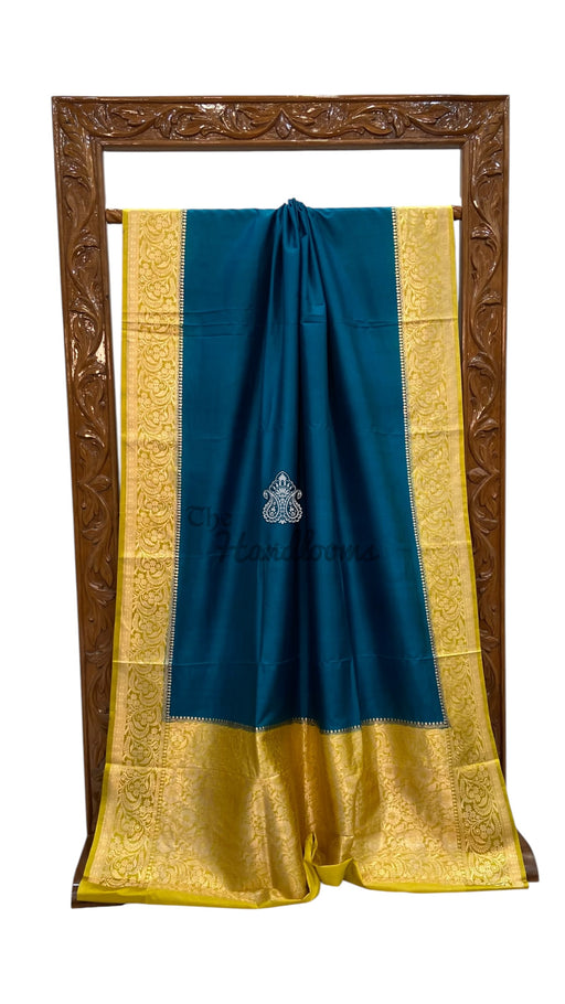 Pure Katan Silk Banarasi Handloom Saree - All Over Kadua Motifs - The Handlooms