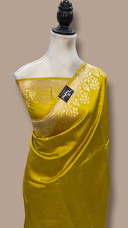 Pure Katan Silk Banarasi Handloom Saree - All Over Kadua Motifs - The Handlooms