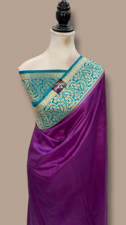 Pure Katan Silk Banarasi Handloom Saree - All Over Kadua Motifs - The Handlooms