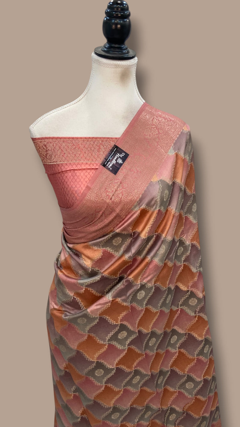 Pure Chiniya Silk Handloom Banarasi Saree - The Handlooms