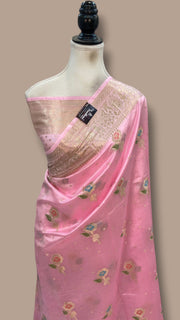 Pure Dupion Silk Banarasi Saree - The Handlooms
