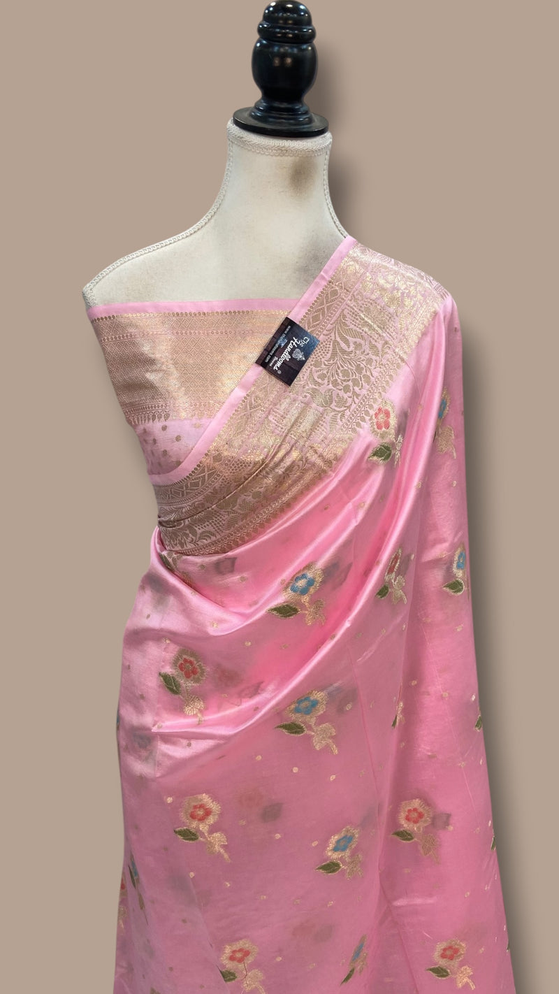Pure Dupion Silk Banarasi Saree - The Handlooms