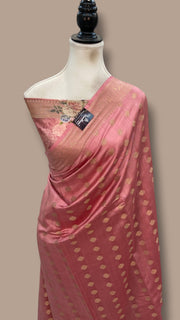 Pure Chiniya Silk Handloom Banarasi Saree - The Handlooms