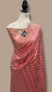 Pure Chiniya Silk Handloom Banarasi Saree - The Handlooms