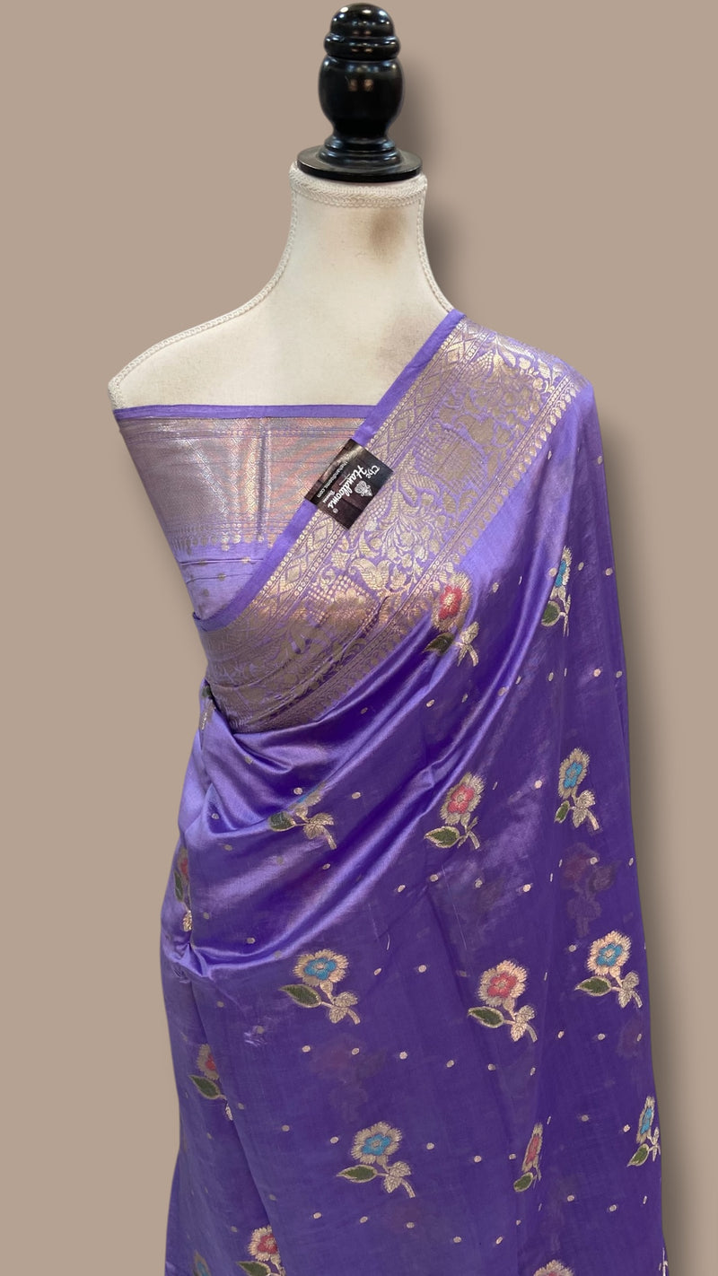 Pure Dupion Silk Banarasi Saree - The Handlooms