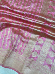 Pure Chiniya Silk Khaddi Handloom Banarasi Saree - The Handlooms