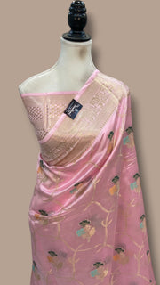Pure Dupion Silk Banarasi Saree - The Handlooms