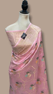 Pure Dupion Silk Banarasi Saree - The Handlooms