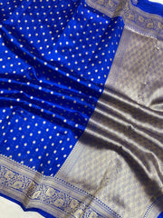 Pure Chiniya Silk Khaddi Handloom Banarasi Saree - The Handlooms