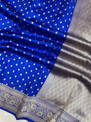 Pure Chiniya Silk Khaddi Handloom Banarasi Saree - The Handlooms