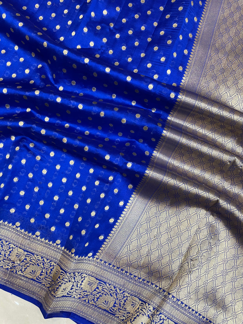 Pure Chiniya Silk Khaddi Handloom Banarasi Saree - The Handlooms
