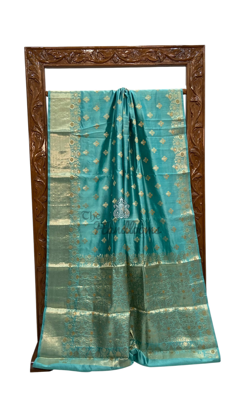 Pure Dupion Silk Banarasi Saree - The Handlooms