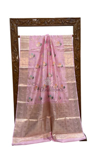 Pure Dupion Silk Banarasi Saree - The Handlooms