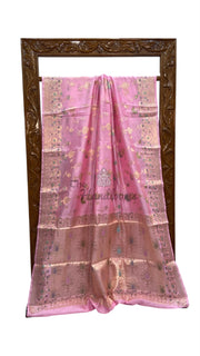 Pure Dupion Silk Banarasi Saree - The Handlooms