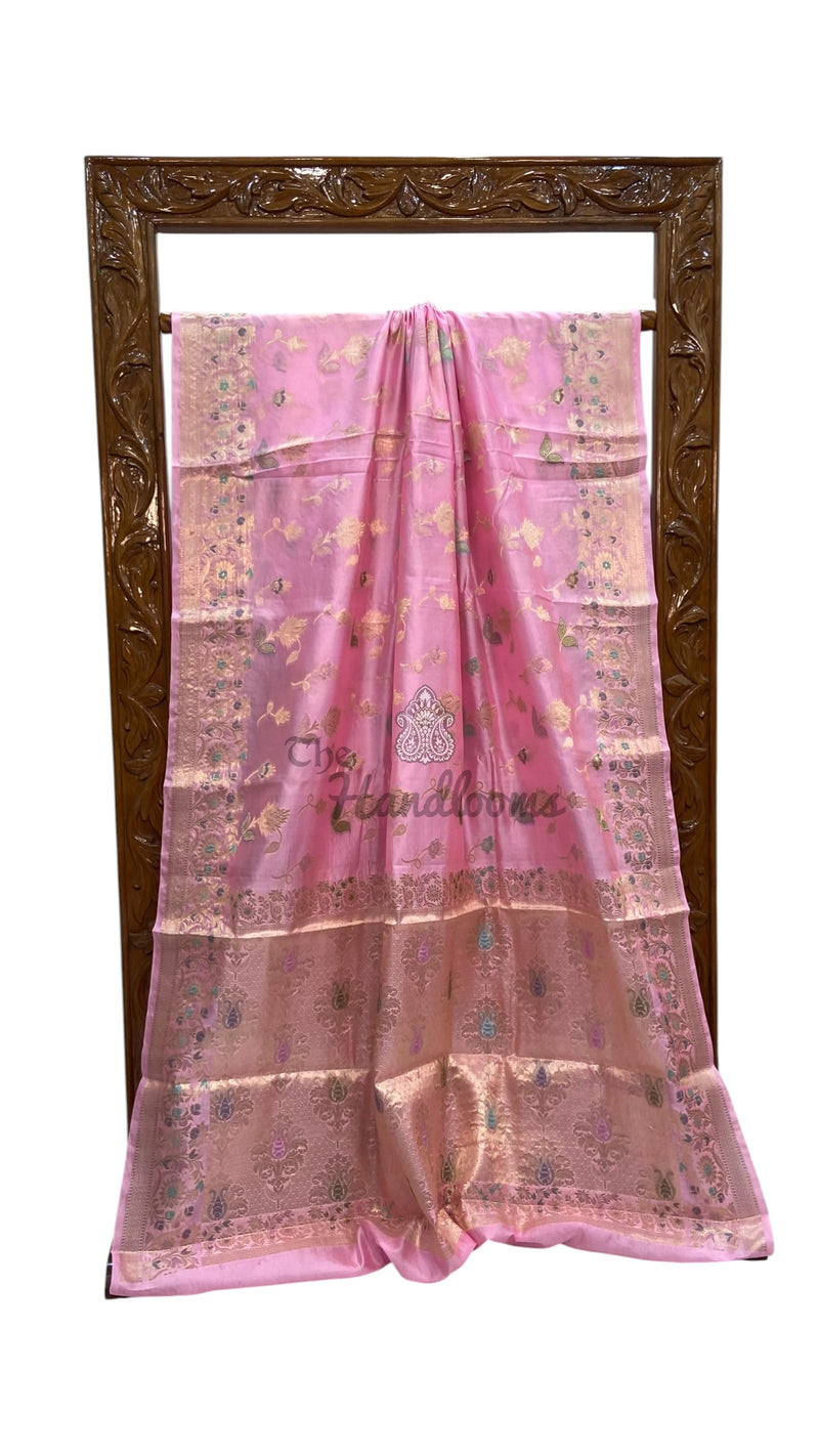 Pure Dupion Silk Banarasi Saree - The Handlooms