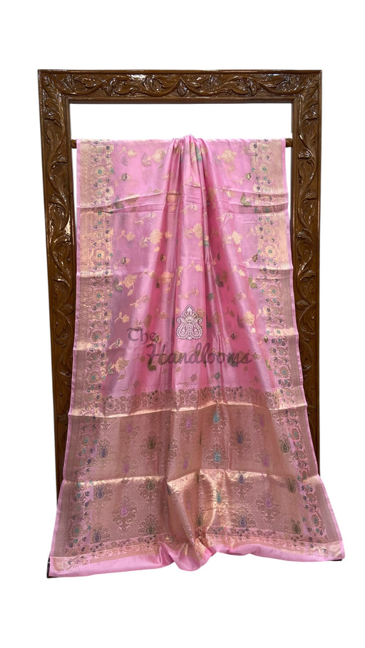 Pure Dupion Silk Banarasi Saree - The Handlooms