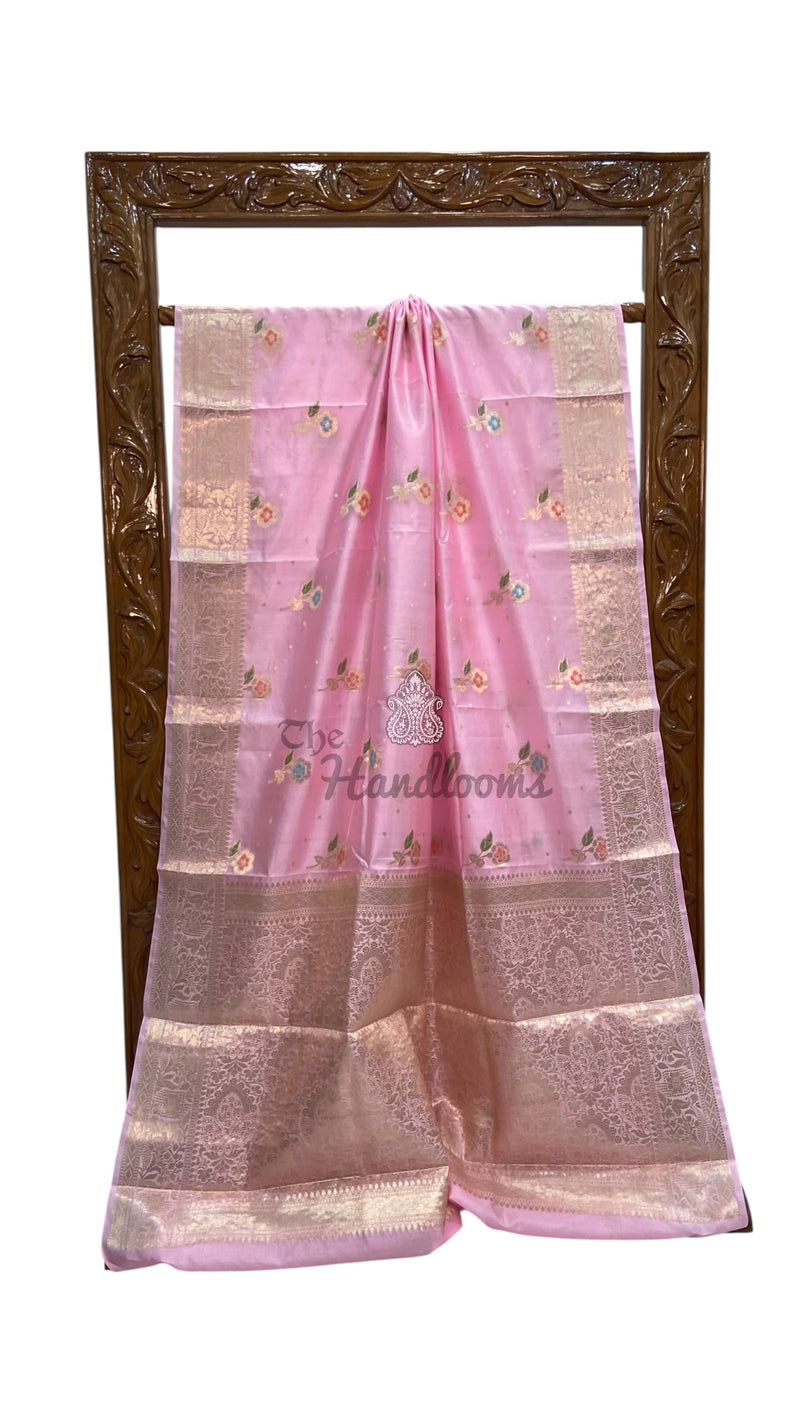 Pure Dupion Silk Banarasi Saree - The Handlooms