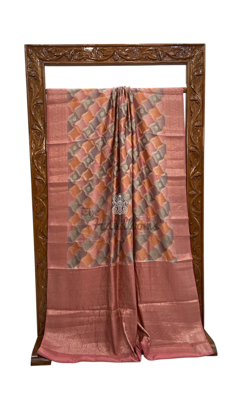 Pure Chiniya Silk Handloom Banarasi Saree - The Handlooms