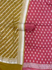 Khaddi Georgette Banarasi Dress material - The Handlooms