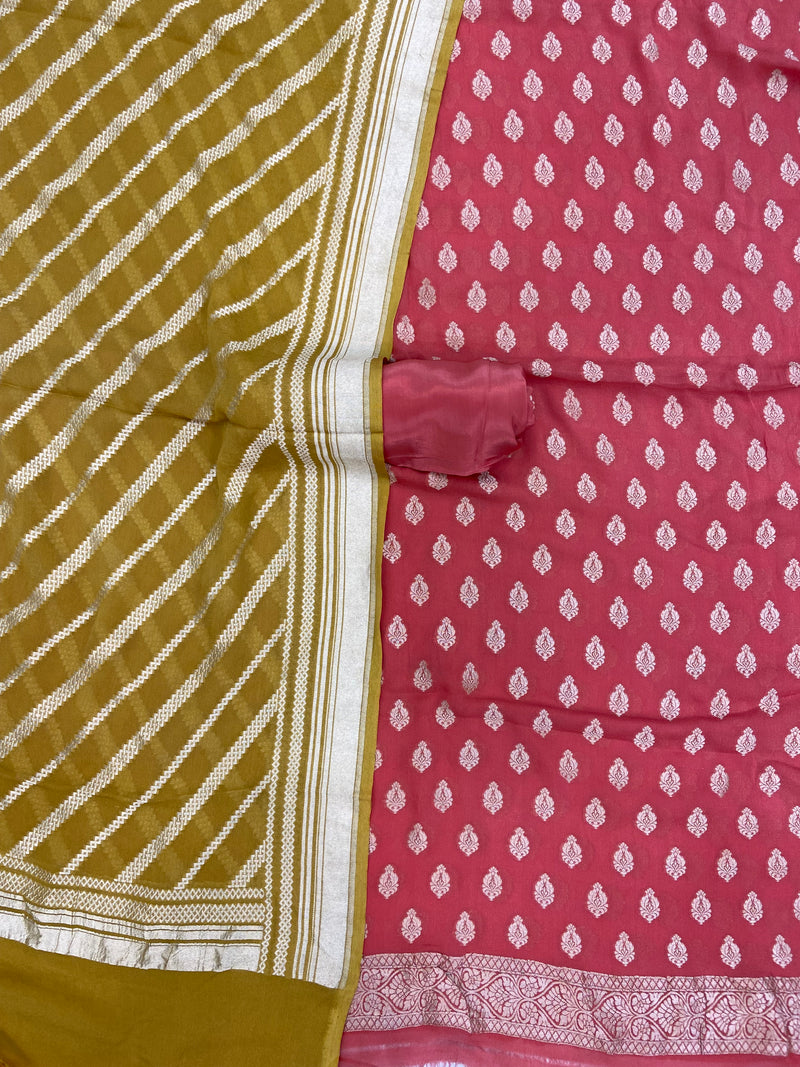 Khaddi Georgette Banarasi Dress material - The Handlooms