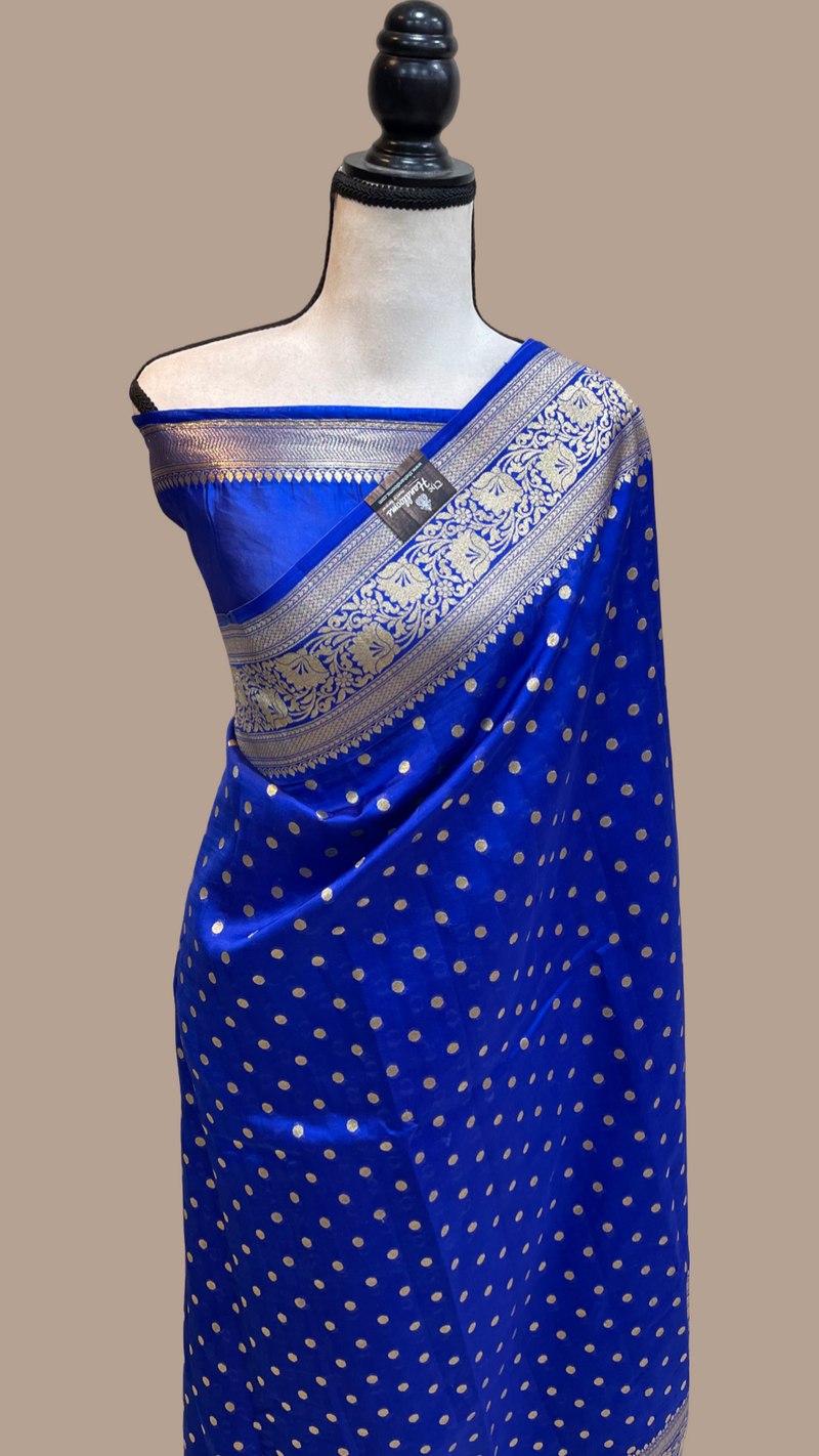 Pure Chiniya Silk Khaddi Handloom Banarasi Saree - The Handlooms