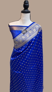 Pure Chiniya Silk Khaddi Handloom Banarasi Saree - The Handlooms