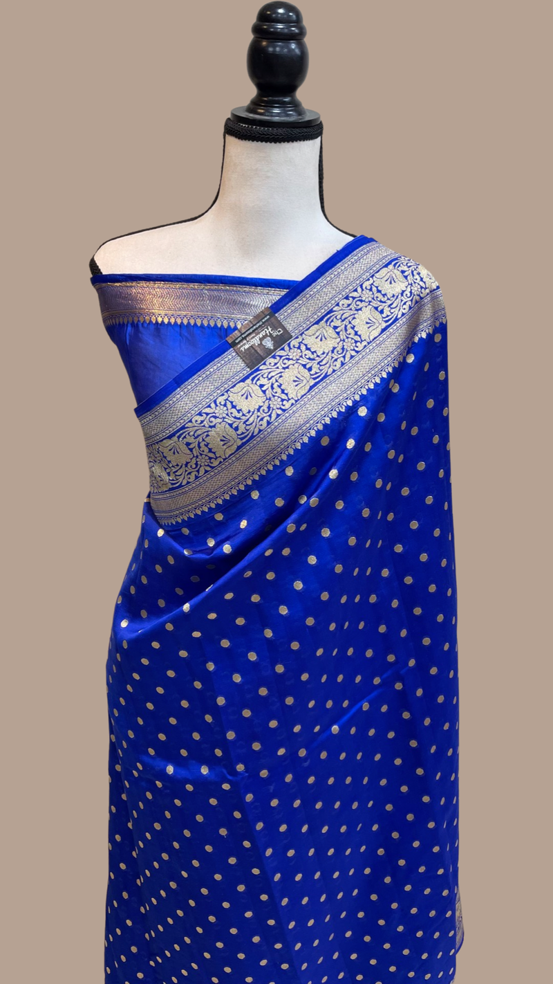 Pure Chiniya Silk Khaddi Handloom Banarasi Saree - The Handlooms