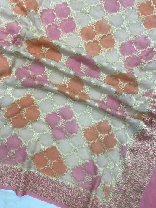 Khaddi Georgette Handloom Banarasi Dupatta