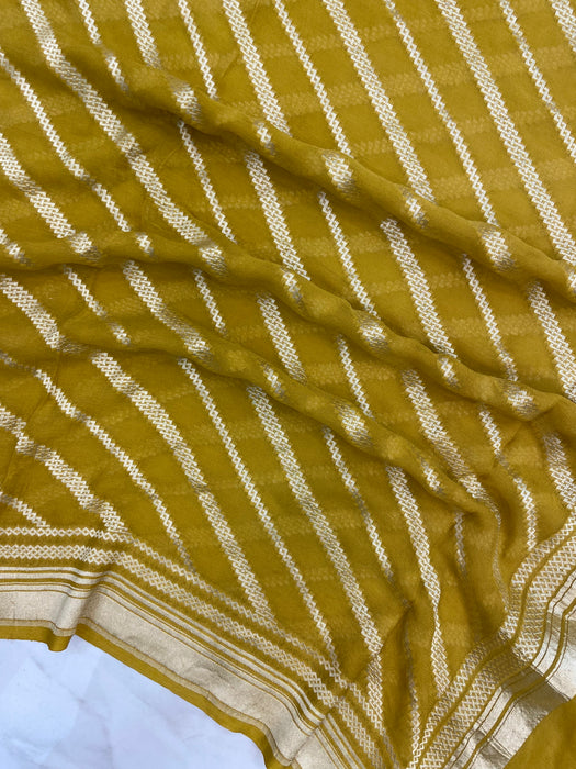 Khaddi Georgette Handloom Banarasi Dupatta