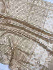 Pure Cotton Banarasi Handloom Dupatta - The Handlooms