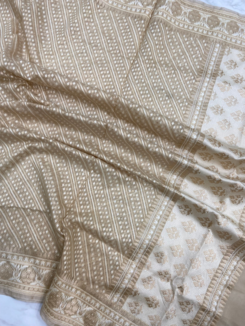 Pure Cotton Banarasi Handloom Dupatta - The Handlooms